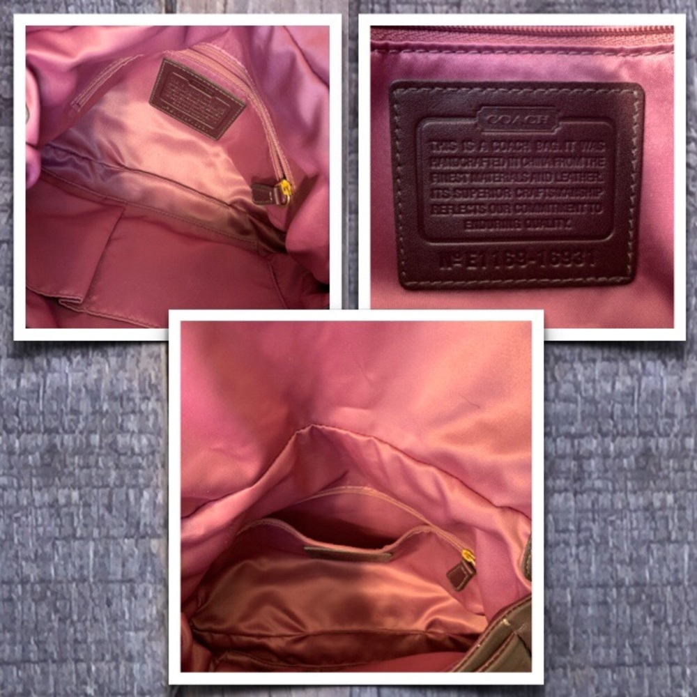 Coach Kristin Leather Hippie in Brown EUC - Picture 7 of 8